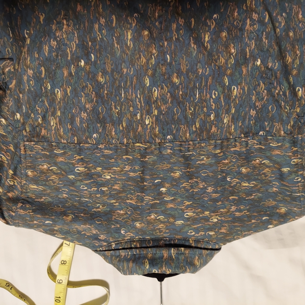 Croft & Barrow Multicolor Patterned Jean Jacket - Picture 3 of 11